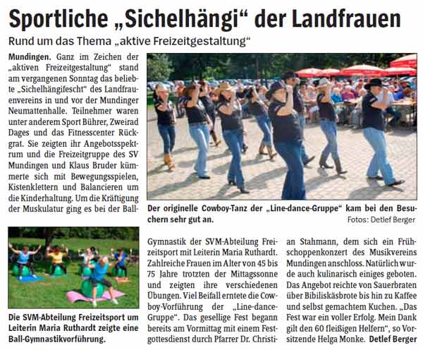 Linedance Stompers bei Sichelhaengi Mundingen